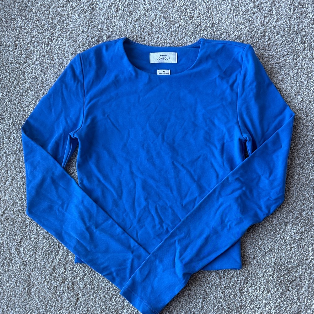 Aritzia Contour (Bavarian) Long Sleeve Tee - Ablaze blue - Like NEW!